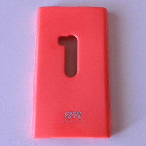 Силиконов гръб ТПУ Mood case за Nokia Lumia 920  цикламен с брокат